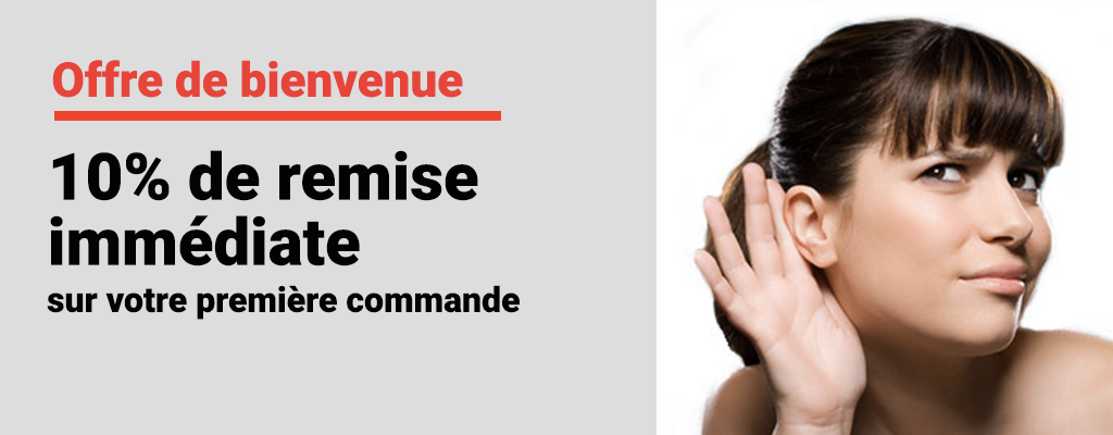 Offre de bienvenue : 10% de remise immédiate sur votre première commande en tant que nouveau client!